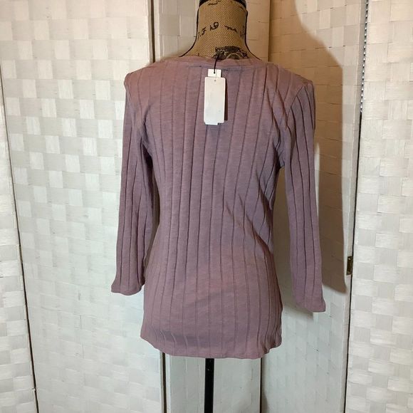 NWT Sanctuary lavender ribbed top size XL - Picture 6 of 7
